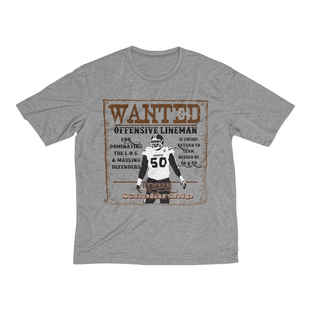 WANTED: Lineman Performance Dri-Fit Tee