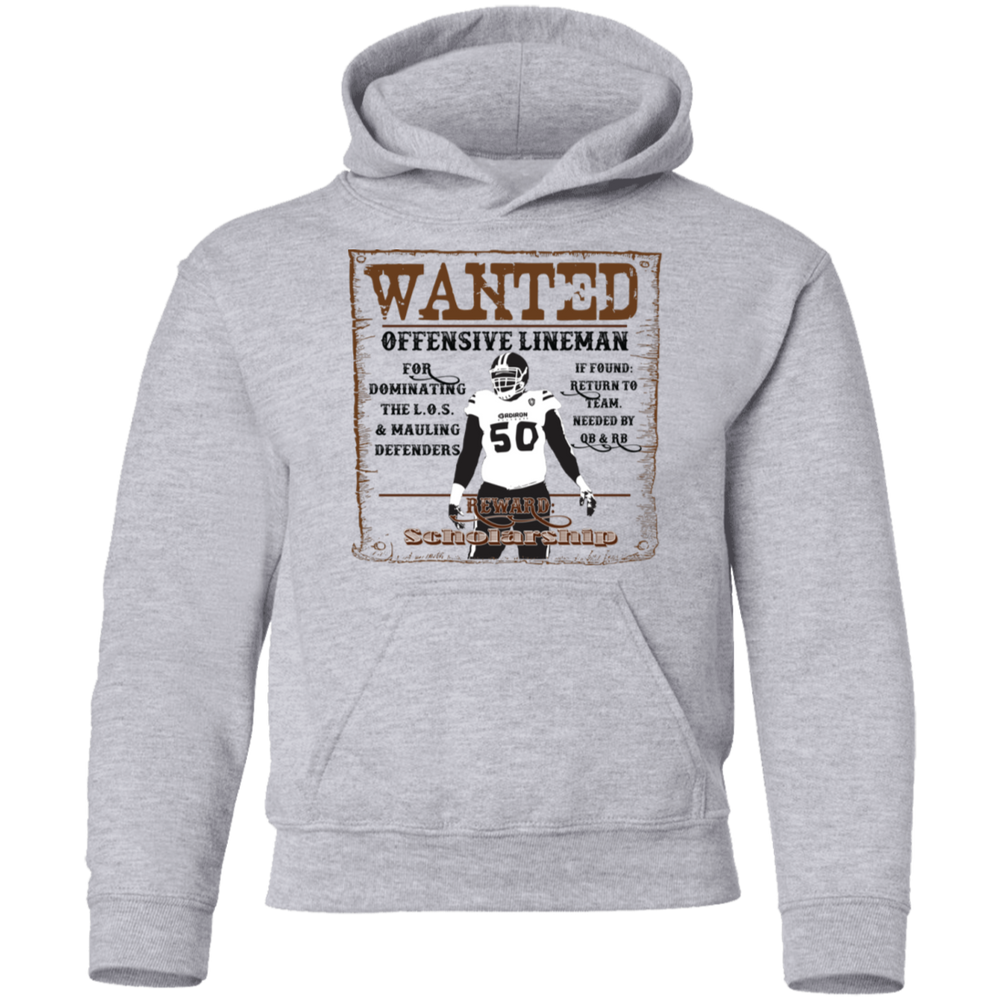 YOUTH: Wanted: Lineman Heavyweight Hoodie