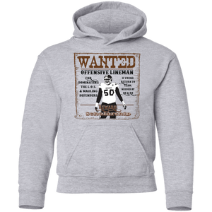 YOUTH: Wanted: Lineman Heavyweight Hoodie