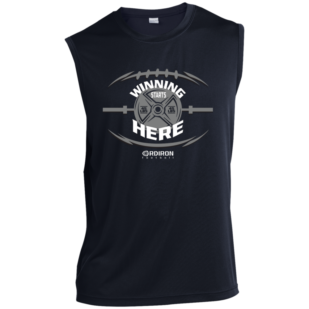 WINNING STARTS HERE Sleeveless Performance Shirt