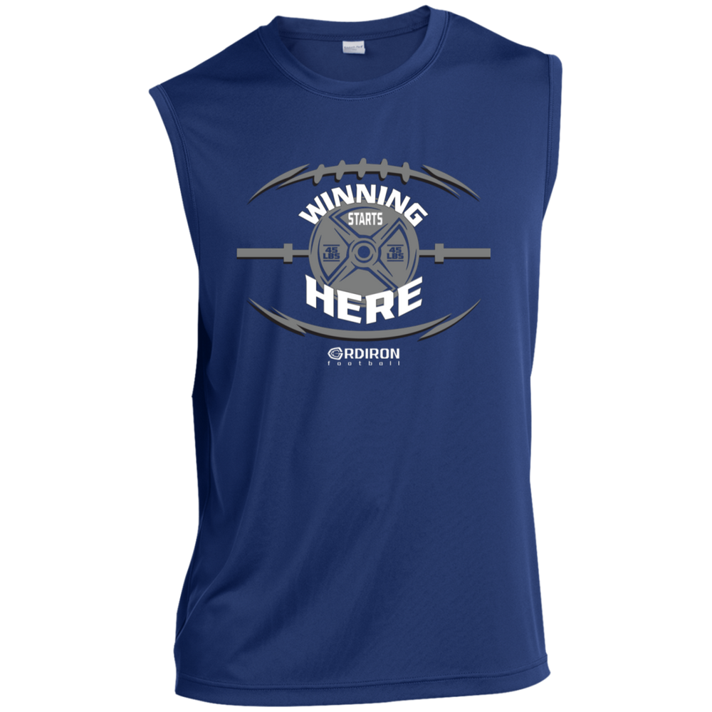 WINNING STARTS HERE Sleeveless Performance Shirt