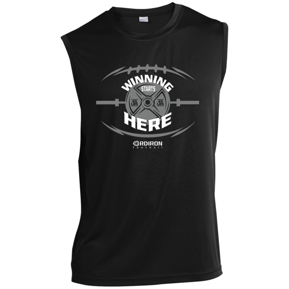 WINNING STARTS HERE Sleeveless Performance Shirt