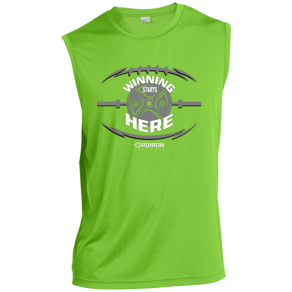 WINNING STARTS HERE Sleeveless Performance Shirt